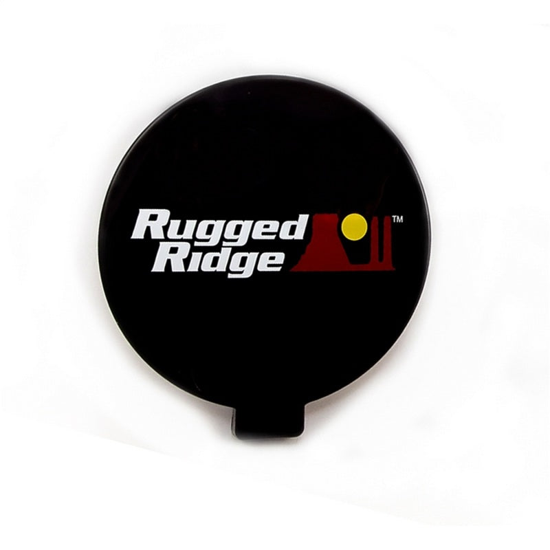 Rugged Ridge 6in Off Road Light Cover Black Rugged Ridge Light Accessories and Wiring