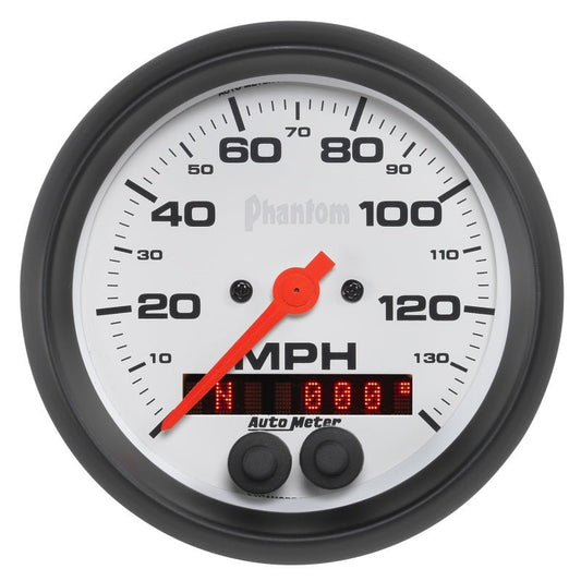 Autometer Phantom 3-3/8in 140 MPH In-Dash Full Sweep Speedometer w/ GPS Rally Nav Display AutoMeter Gauges