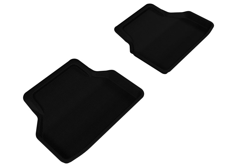 3D MAXpider 2004-2010 BMW 5 Series E60 Kagu 2nd Row Floormats - Black