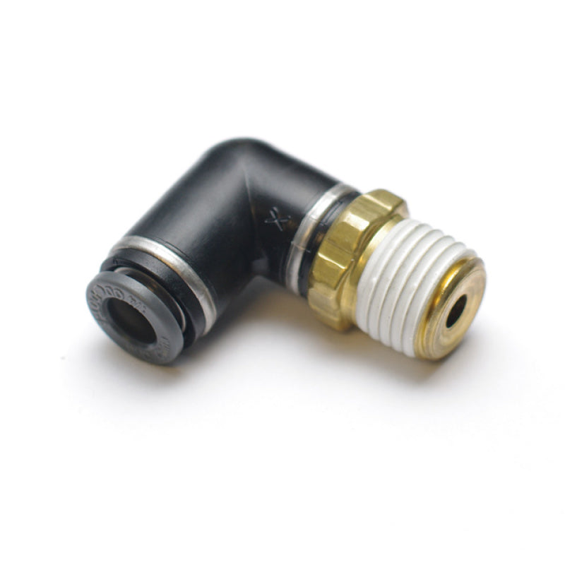 Ridetech Airline Fitting Swivel Elbow 1/4in NPT to 1/2in Airline Ridetech Air Tank Components