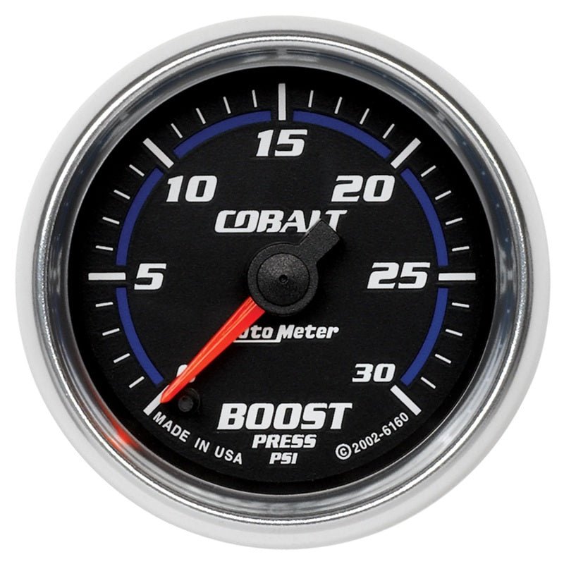 Autometer Cobalt 52mm 0-30 PSI Full Sweep Electronic Boost Gauge AutoMeter Gauges