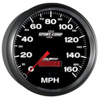 Autometer Sport-Comp II 5 inch 0-160MPH Electronic Programmable Speedometer AutoMeter Gauges