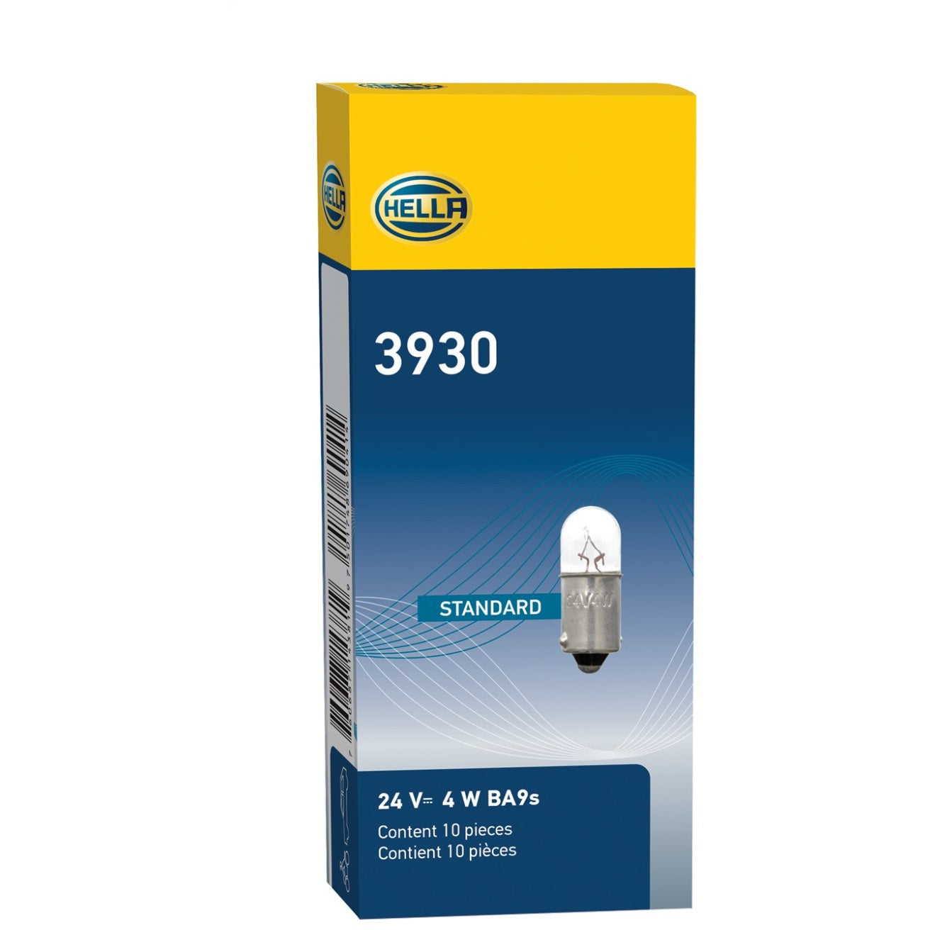 Hella Bulb 3930 24V 4W BA9s T2.75 Hella Bulbs