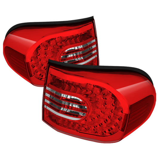 Xtune Toyota Fj Cruiser 07-14 LED Tail Lights Red/Clear ALT-CL-TFJ07-LED-RC SPYDER Tail Lights