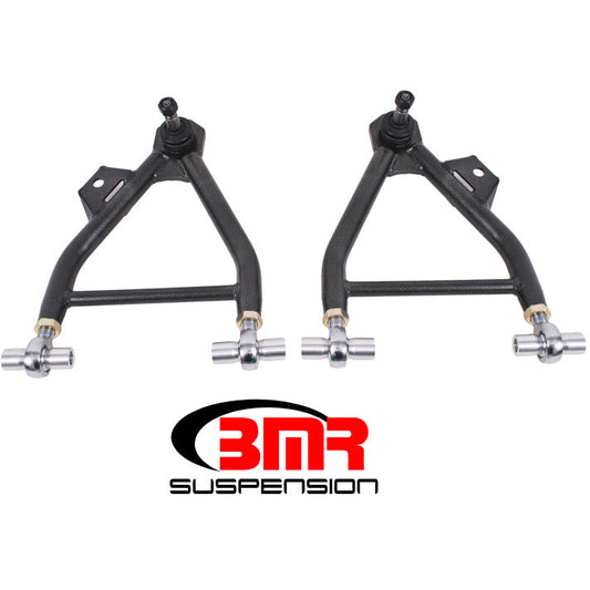 BMR 94-04 Mustang Lower A-Arms (Coilover Only) w/ Adj. Rod End & Tall Ball Joint - Black Hammertone BMR Suspension Control Arms