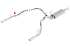 Borla 09-13 Dodge RAM 1500 5.7L CC/SB w/Fact Sngl Exhaust C/B 3x2.5in Single Round Rolled Split Rear