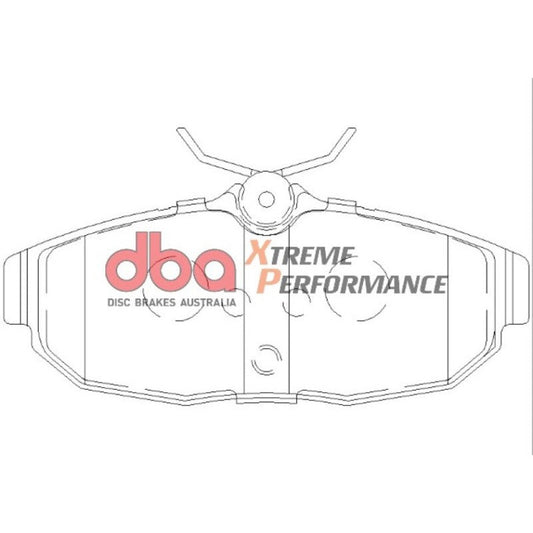 DBA 05-07 Ford Mustang GT / V6 XP650 Rear Brake Pads DBA Brake Pads - Performance