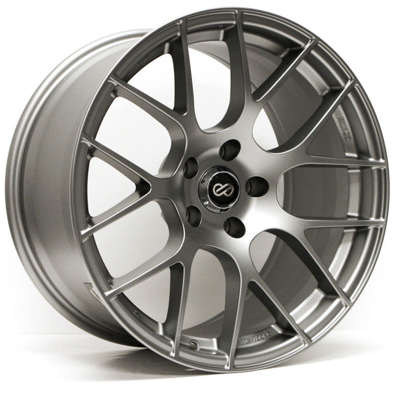 Enkei Raijin 18x9.5 15mm Offset 5x114.3 Bolt Pattern 72.6 Bore Titanium Gray Wheel *Min Qty 40* Enkei Wheels - Cast