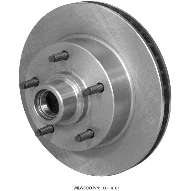 Wilwood Rotor-Vented w/ Hub & Studs 11.72. x 1.19 - 5 on 5.50in Ford F100 Wilwood Brake Rotors - 2 Piece