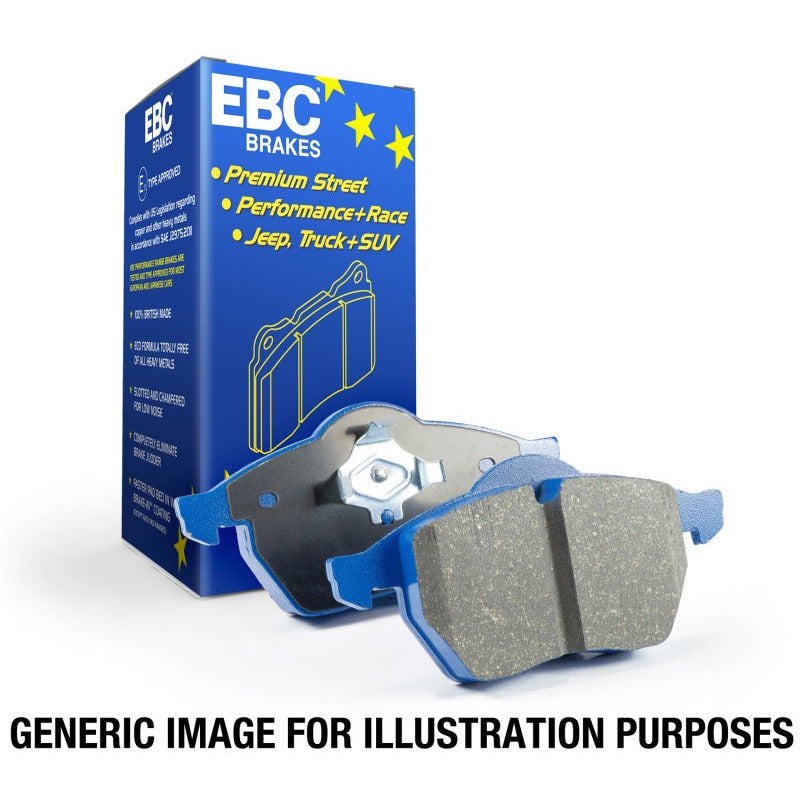 EBC 06-08 Chevrolet Corvette (C6) 7.0 (Z06) Bluestuff Front Brake Pads EBC Brake Pads - Racing