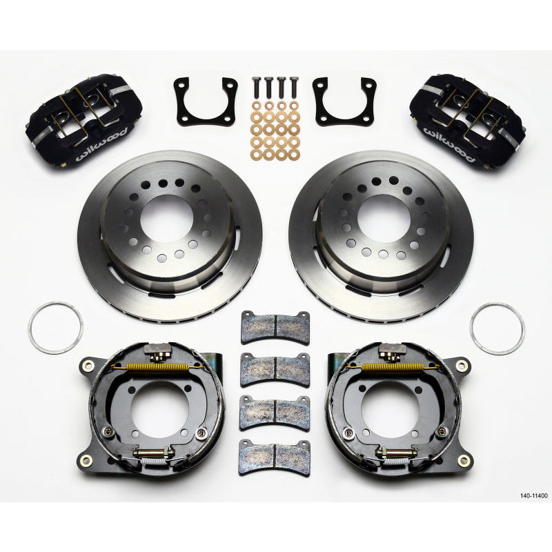 Wilwood Dynapro Low-Profile 11.00in P-Brake Kit Chevy 12 Bolt Spcl 2.81in Off Stag Mount Wilwood Big Brake Kits