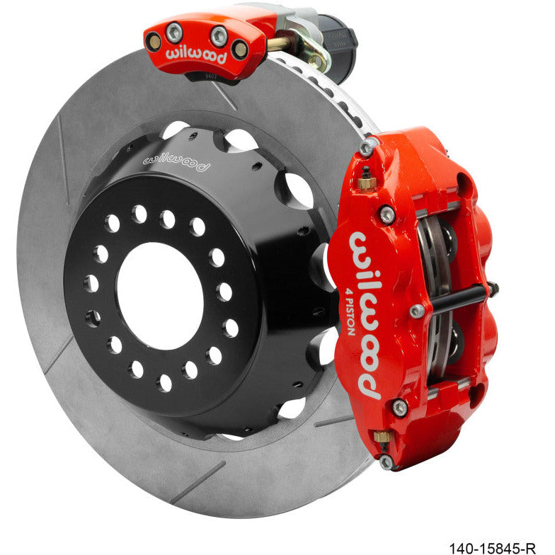 Wilwood Narrow Superlite 4R Rear P-Brk Kit 14.00in Rotor Big Ford New Style 2.50in Offset - Red Wilwood Big Brake Kits