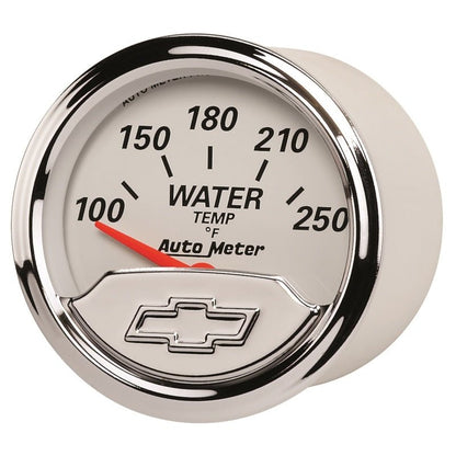 Autometer Chevy Vintage 2in 100-250 Deg F Short Sweep Electronic Water Temp Gauge AutoMeter Gauges