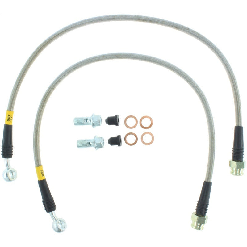 StopTech 14-15 Chevy Corvette Z51 (C7) V8 Stainless Steel Front Brake Lines Stoptech Brake Line Kits
