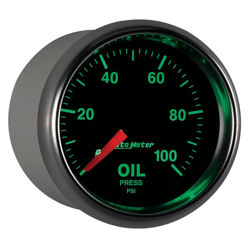 Autometer GS Series 2-1/16in Oil Pressure Gauge 100PSI Electric Full Sweep AutoMeter Gauges