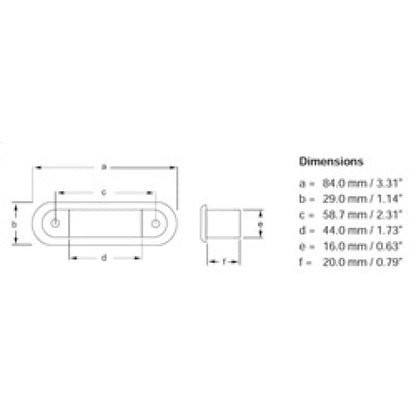 Hella Step Lamp 1X2 WHITE MD12/24 SS RIM 2XT Hella Sidemarkers & Indicators