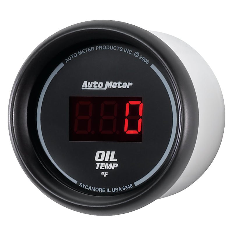 Autometer Black 0-400F Digital Oil Temp Gauge AutoMeter Gauges