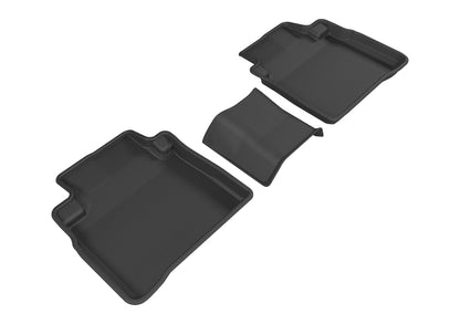 3D MAXpider 2016-2019 Nissan Maxima Kagu 2nd Row Floormats - Black