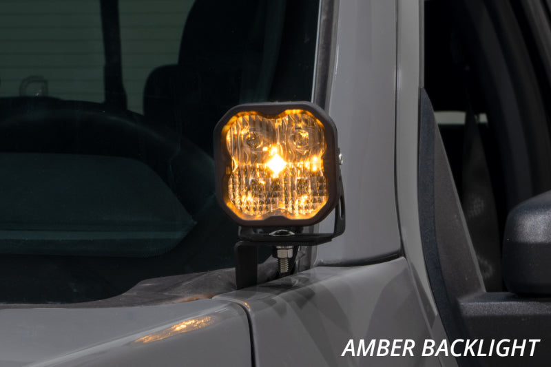 Diode Dynamics 21-22 Ford F-150 SSC2 Stage Series Backlit Ditch Light Kit - Yellow Pro Combo