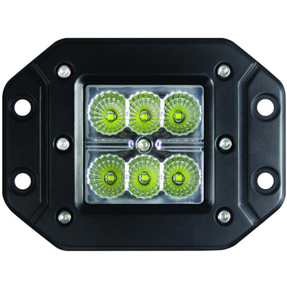 Hella Value Fit Flush Mount 3in 18W Cube Flood Beam LED Light Hella Light Bars & Cubes