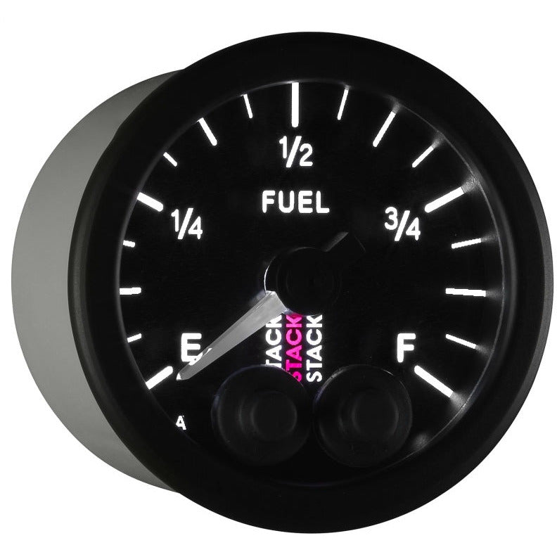 Autometer Stack 52mm 0-280 Ohm Programmable Pro-Control Fuel Level Gauge - Black AutoMeter Gauges