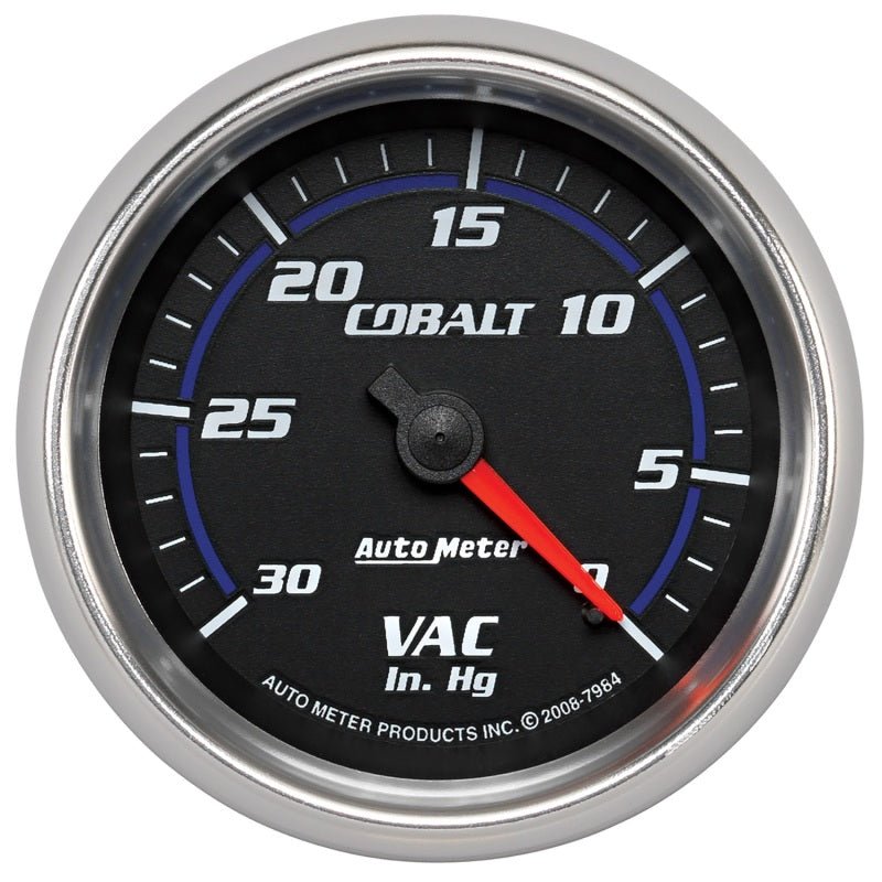 Autometer Cobalt 2-5/8in. / 0-30 IN HG / Mechanical Vacuum Gauge AutoMeter Gauges