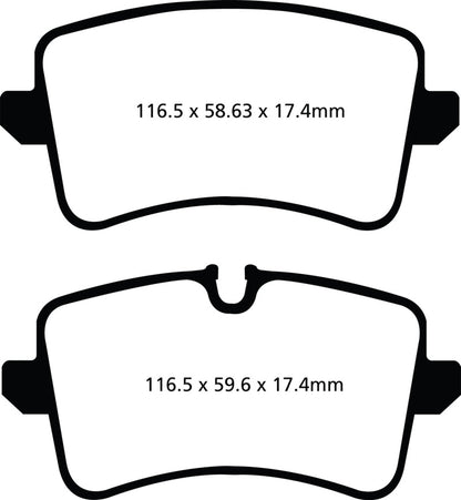 EBC 11 Audi A6 2.0 Turbo Greenstuff Rear Brake Pads