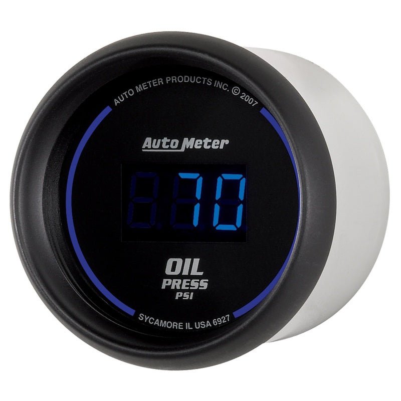 Autometer Cobalt Digital 52.4mm Black 0-100psi Oil Pressure Gauge AutoMeter Gauges