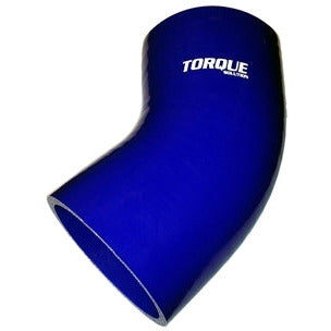 Torque Solution 45 Degree Silicone Elbow: 2.25 inch Blue Universal Torque Solution Silicone Couplers & Hoses