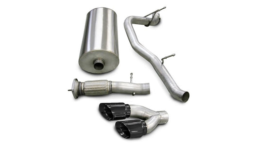 Corsa 07-10 Cadillac Escalade 6.2L V8 Black Sport Cat-Back Exhaust