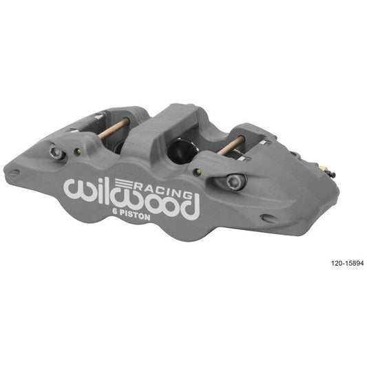 Wilwood Caliper-Aero6-L/H - Black Anodize (.80 Thk Pad) 1.75/1.38/1.38in Pistons .810in Disc Wilwood Brake Calipers - Perf