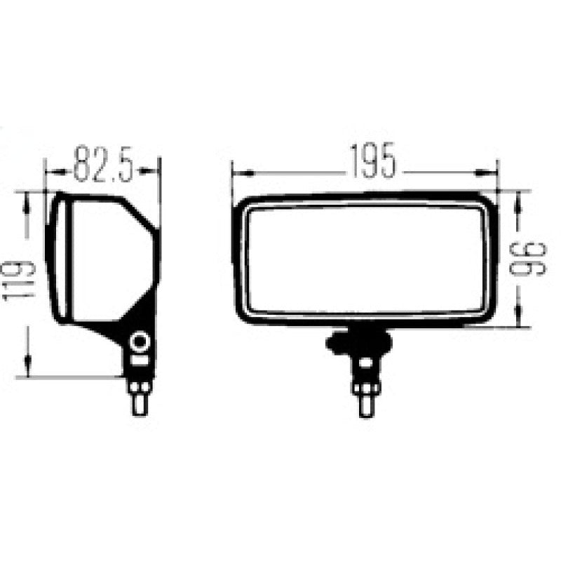 Hella Headlamp ZNH 0/180GR SW MK MGS12 1ND Hella Driving Lights