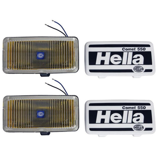 Hella 550 Series 55W 12V H3 Fog Lamp Kit - Amber Hella Fog Lights