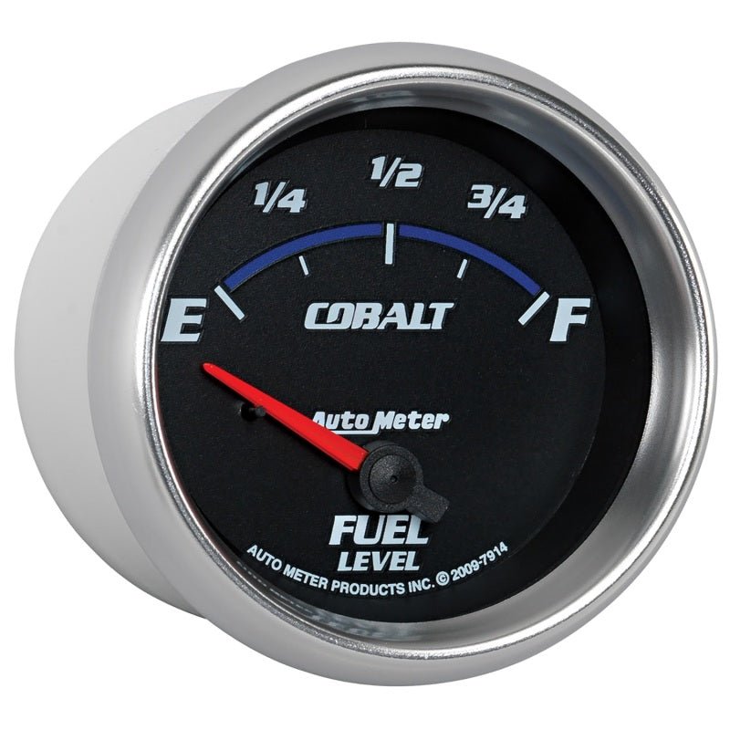 Autometer Cobalt 66.7mm 0-90 ohms Fuel Level Gauge AutoMeter Gauges