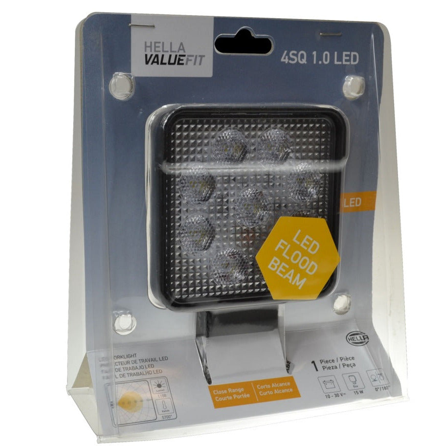 Hella ValueFit Work Light 4SQ 1.0 LED MV CR LT Hella Work Lights