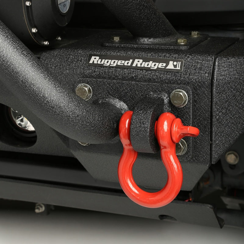 Rugged Ridge Red 9500lb 3/4in D-Ring Rugged Ridge Shackle Kits