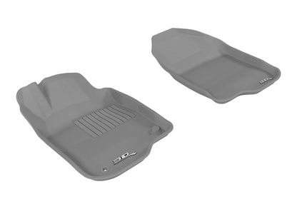 3D MAXpider 2008-2012 Chevrolet Malibu Kagu 1st Row Floormat - Gray