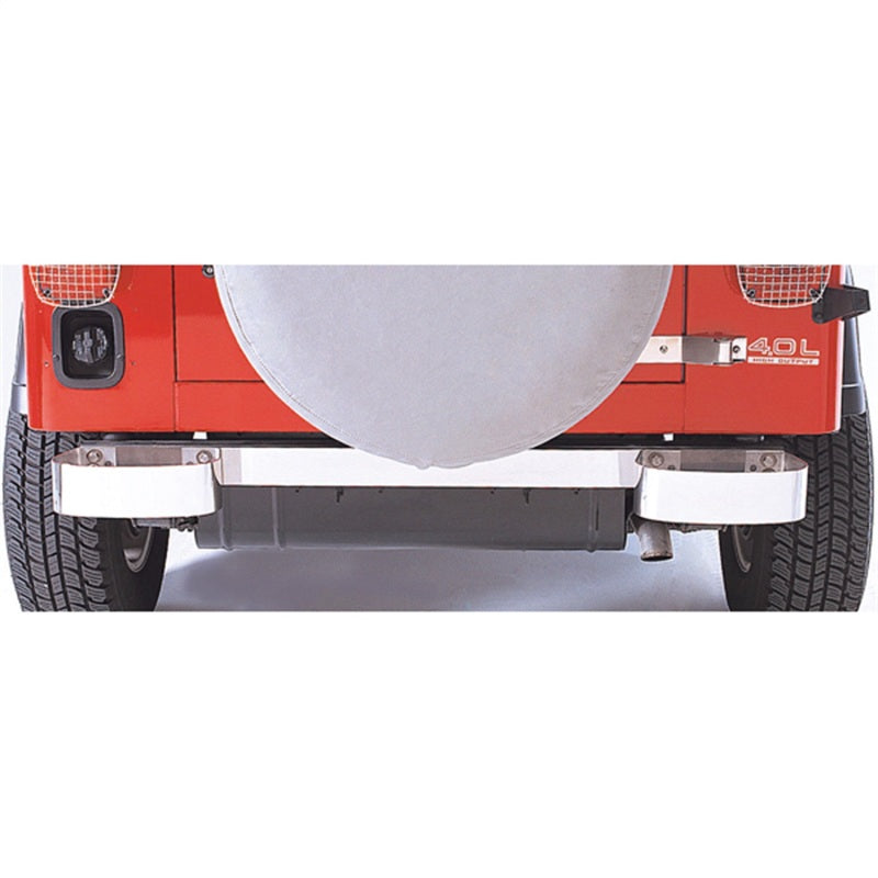 Rugged Ridge 76-95 Jeep CJ / Jeep Wrangler Stainless Steel Rear Bumperettes Rugged Ridge Bumpers - Steel