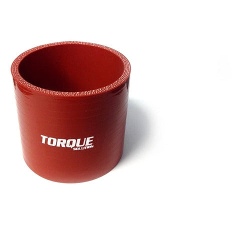 Torque Solution Straight Silicone Coupler: 2.5in Red Universal Torque Solution Silicone Couplers & Hoses