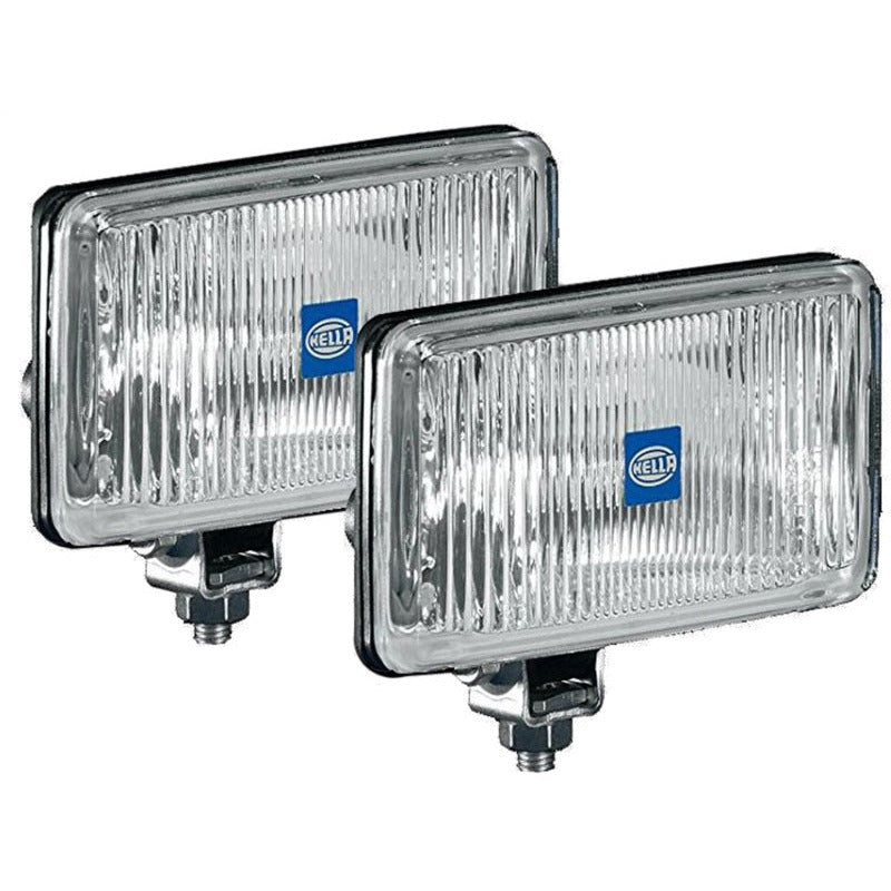 Hella 450 H3 12V SAE/ECE Fog Lamp Kit Clear - Rectangle (Includes 2 Lamps) Hella Fog Lights