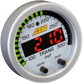 AEM X-Series Temperature 100-300F Gauge Kit (ONLY Black Bezel and Water Temp. Faceplate) AEM Gauges