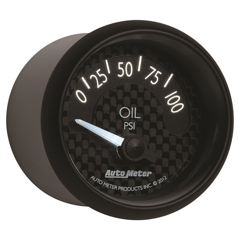 Autometer GT Series 52mm Short Sweep Electronic 0-100 psi Oil Pressure AutoMeter Gauges