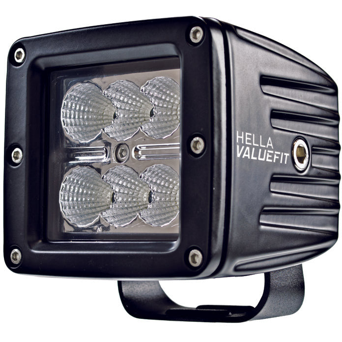 Hella Value Fit 3.1in - 18W Cube Flood Beam - LED Light Hella Light Bars & Cubes