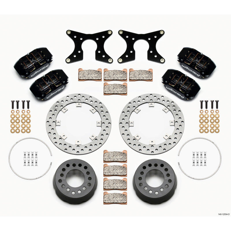 Wilwood Dynapro Lug Mount Dual Rear Dynamic Kit SA Drilled 58-64 Olds/Pont 1/2in Studs Wilwood Big Brake Kits