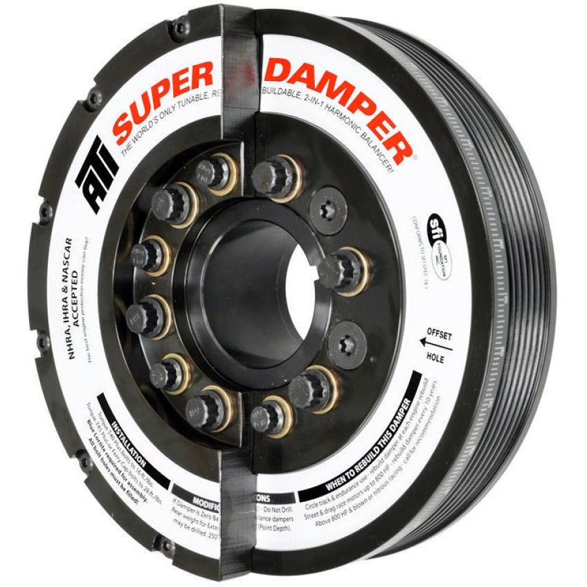 ATI Damper - 7.425in - Steel - 6 Grv - Duramax - 01-05 - LB7 & LLY - Ext Bal - 3 Ring - Diesel ATI Crankshaft Dampers