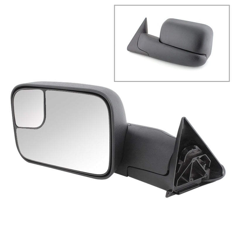 Xtune Dodge Ram 94-97 Manual Extendable Power Adjust Mirror Left MIR-DRAM94-PW-L SPYDER Side Mirrors