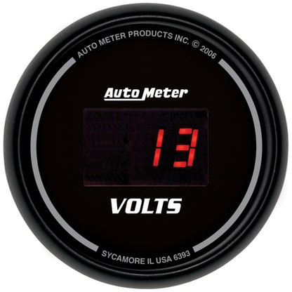 AutoMeter Gauge Kit 5 Pc. 3-3/8in. & 2-1/16in. Elec Speedo Digital Black Dial W/ Red Led AutoMeter Gauges