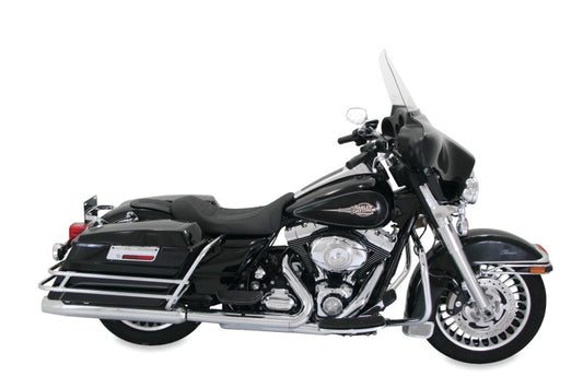 Mustang 08-21 Harley Electra Glide Std,Rd Glide,Rd King,Str Glide Solo Seat w/Diamond Stitch - Black