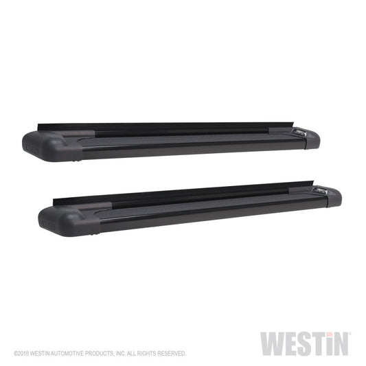 Westin SG6 Black Aluminum Running Boards 74.25in