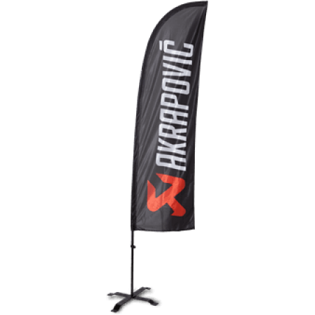 Akrapovic Self standing beach flag set - small Akrapovic Marketing